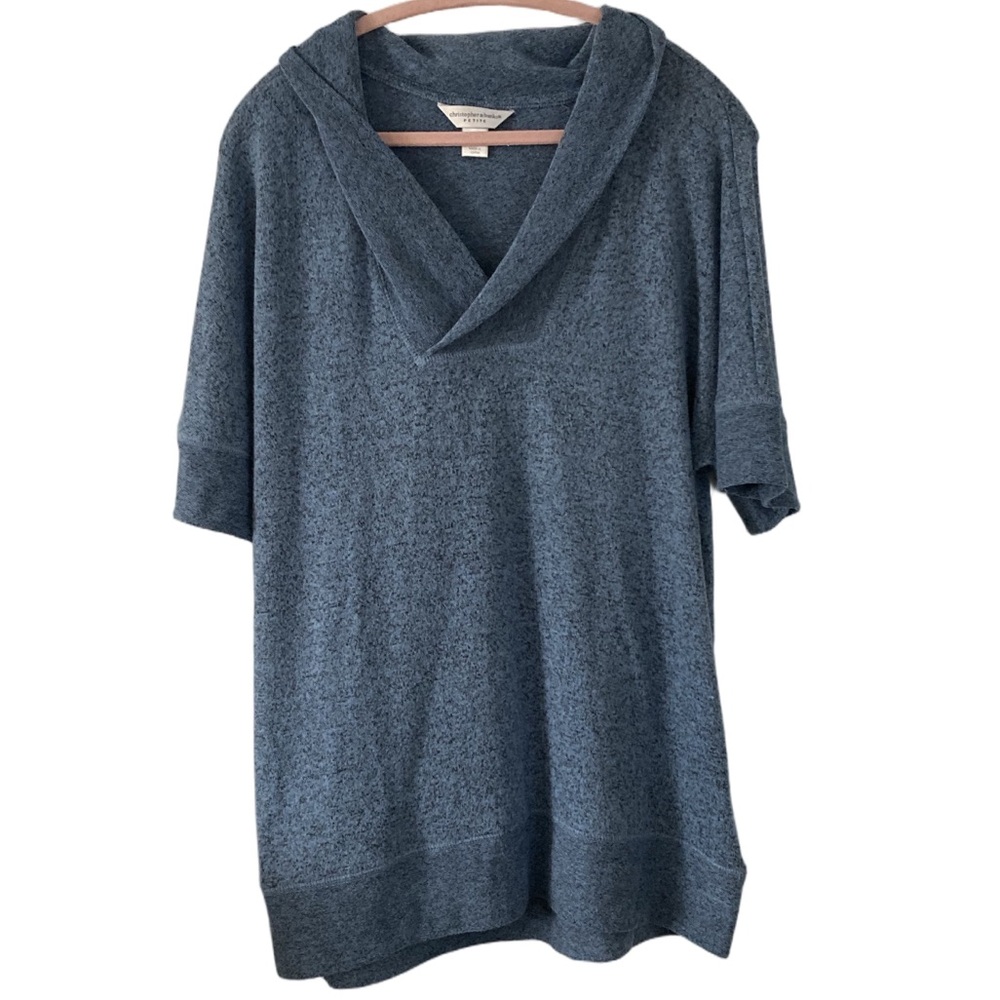 Christopher & Banks Cozy Work-From-Home Loungewear Knit Top Petite Medium